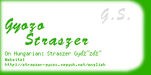 gyozo straszer business card